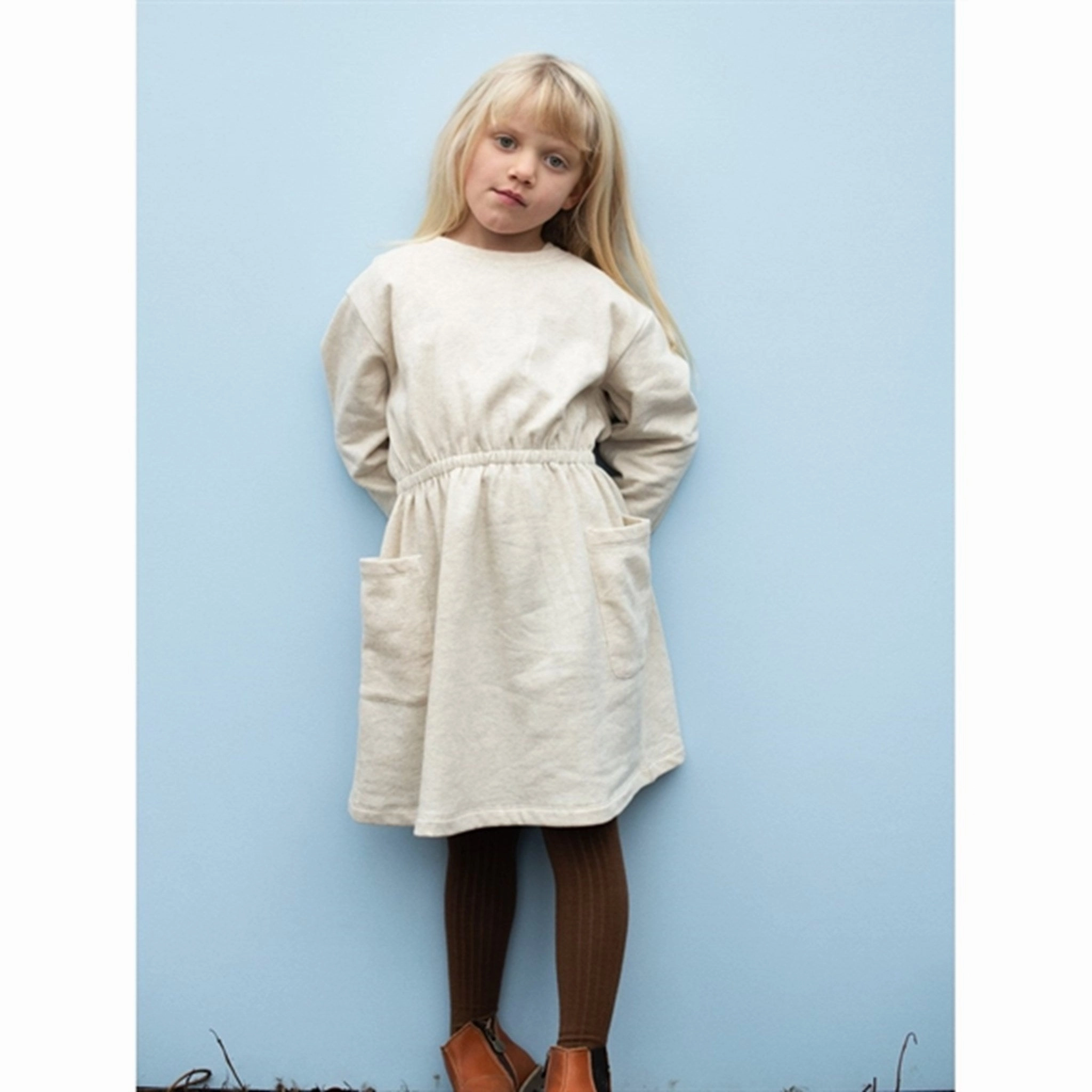 Serendipity Shell Sweat Dress Vibrant color elegant design