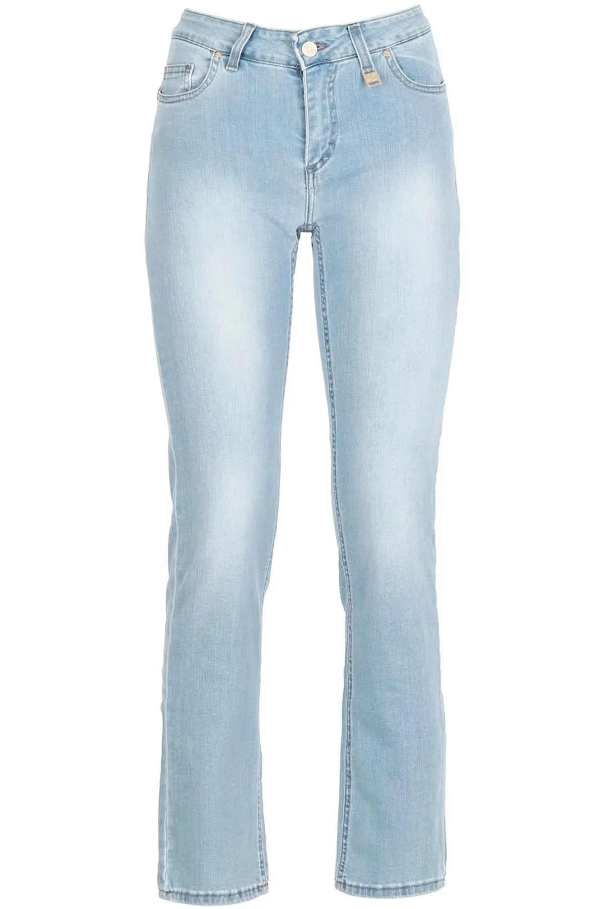 Travel Outfit Street Fashion Creative Look Caf??Noir Pantalone Denim Slim da donna C7JJ3060 B030 light sky