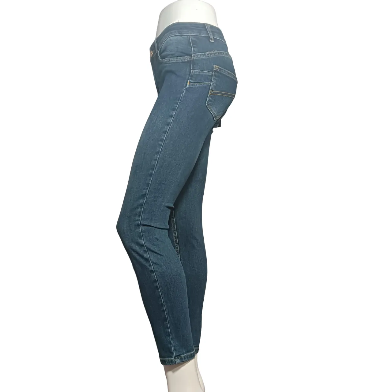 Moisture wicking Caf??Noir pantalone jeans da donna Denim Skinny c7 JJ1017 B008 blu medio scuro