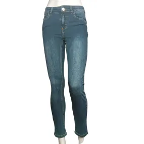 Caf??Noir pantalone jeans da donna Denim Skinny c7 JJ1017 B008 blu medio scuro NonChafingLegs