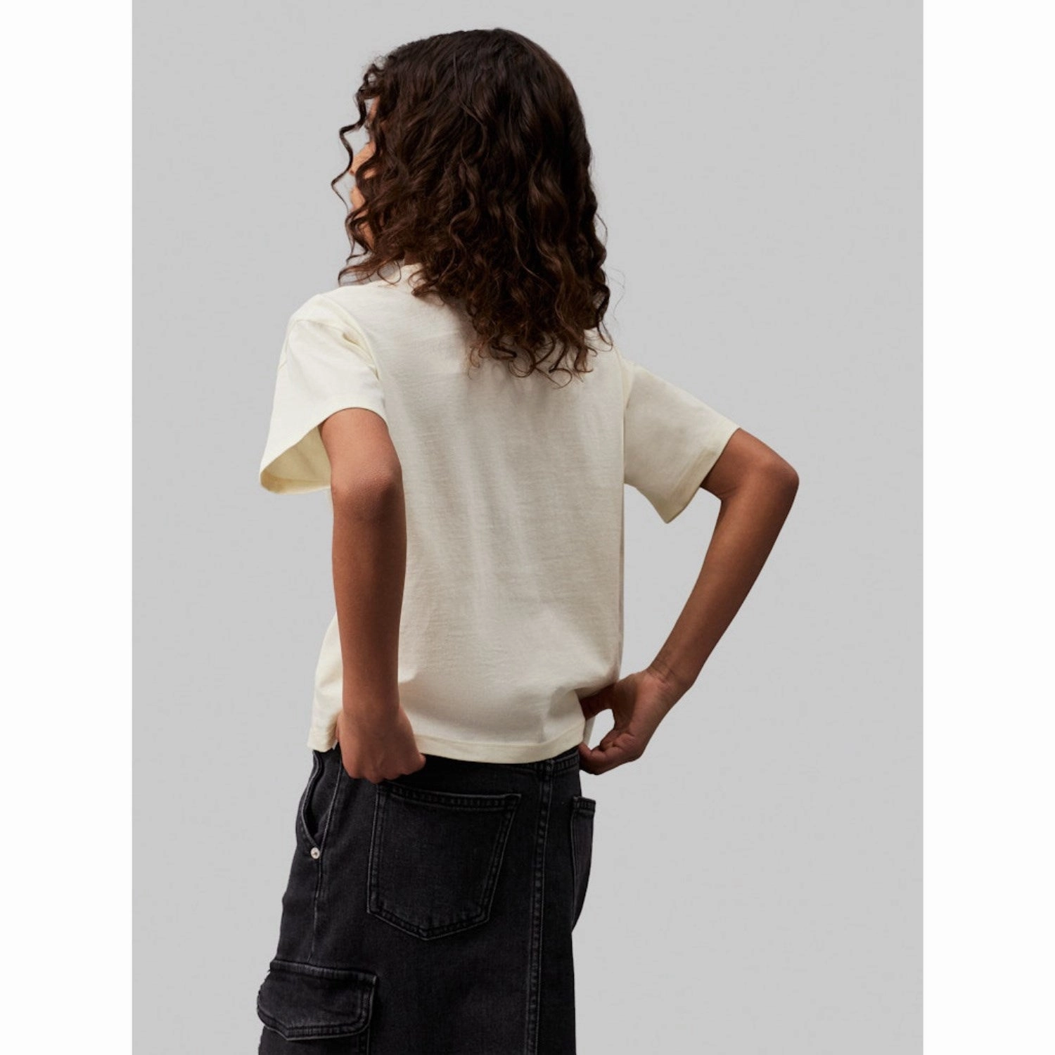 Calvin Klein Afterglow Glitter MonAndram Boxy Tee Ss Soft Material informal gathering