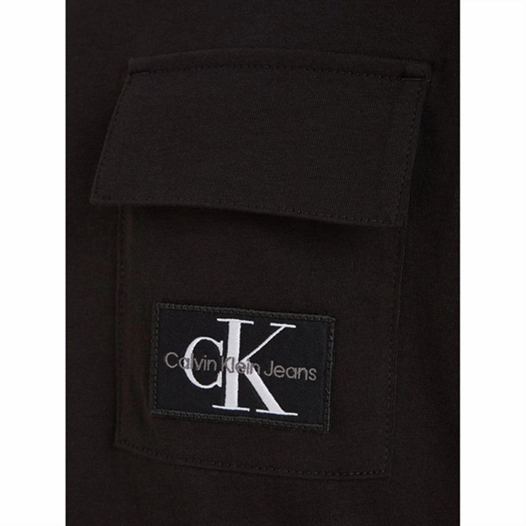 MinimalBranding Heather Jersey Material Calvin Klein Badge Pocket Ss T-shirt Ck Black