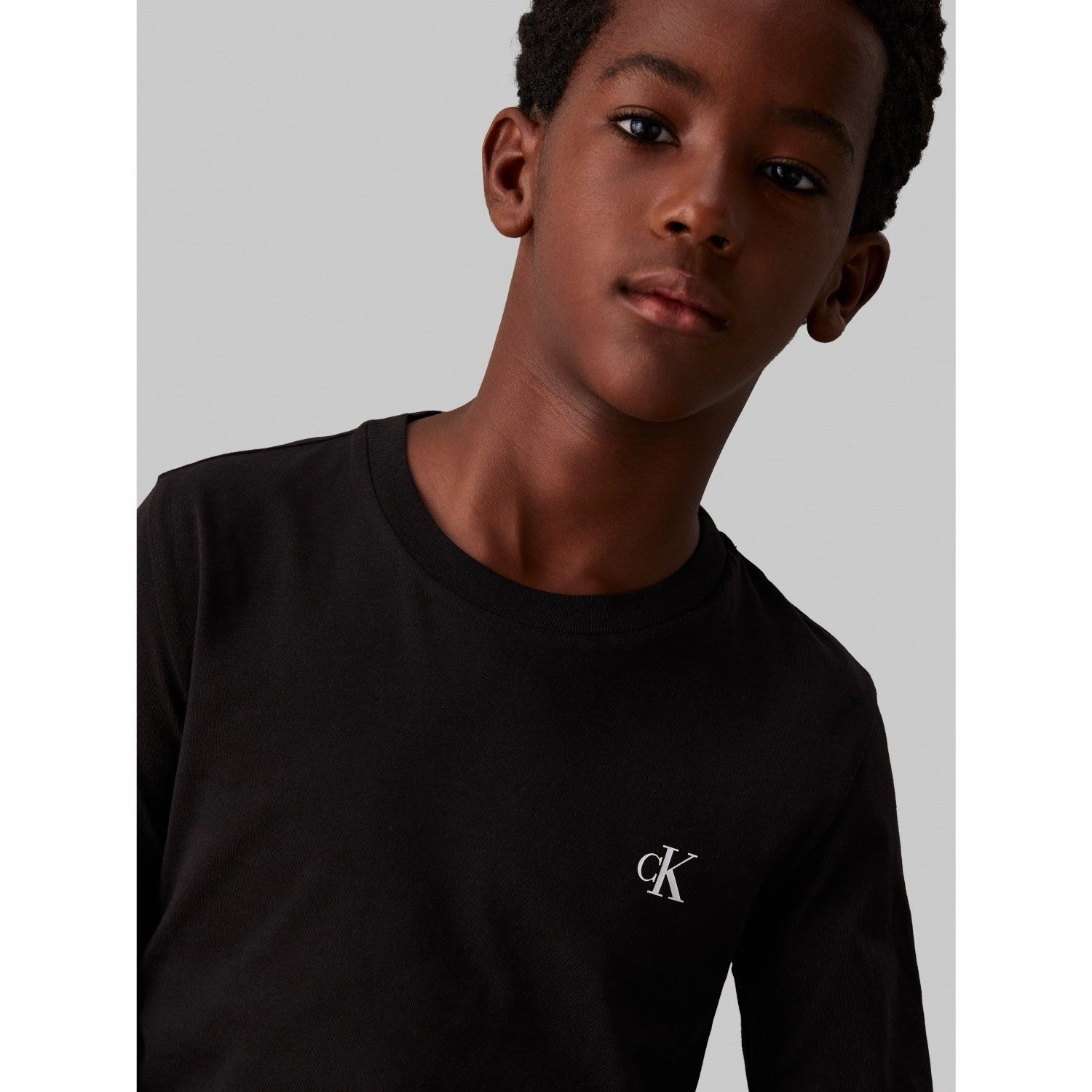 Calvin Klein Ck Black / Bright White 2-Pack Chest Mono Blouse Abstract art