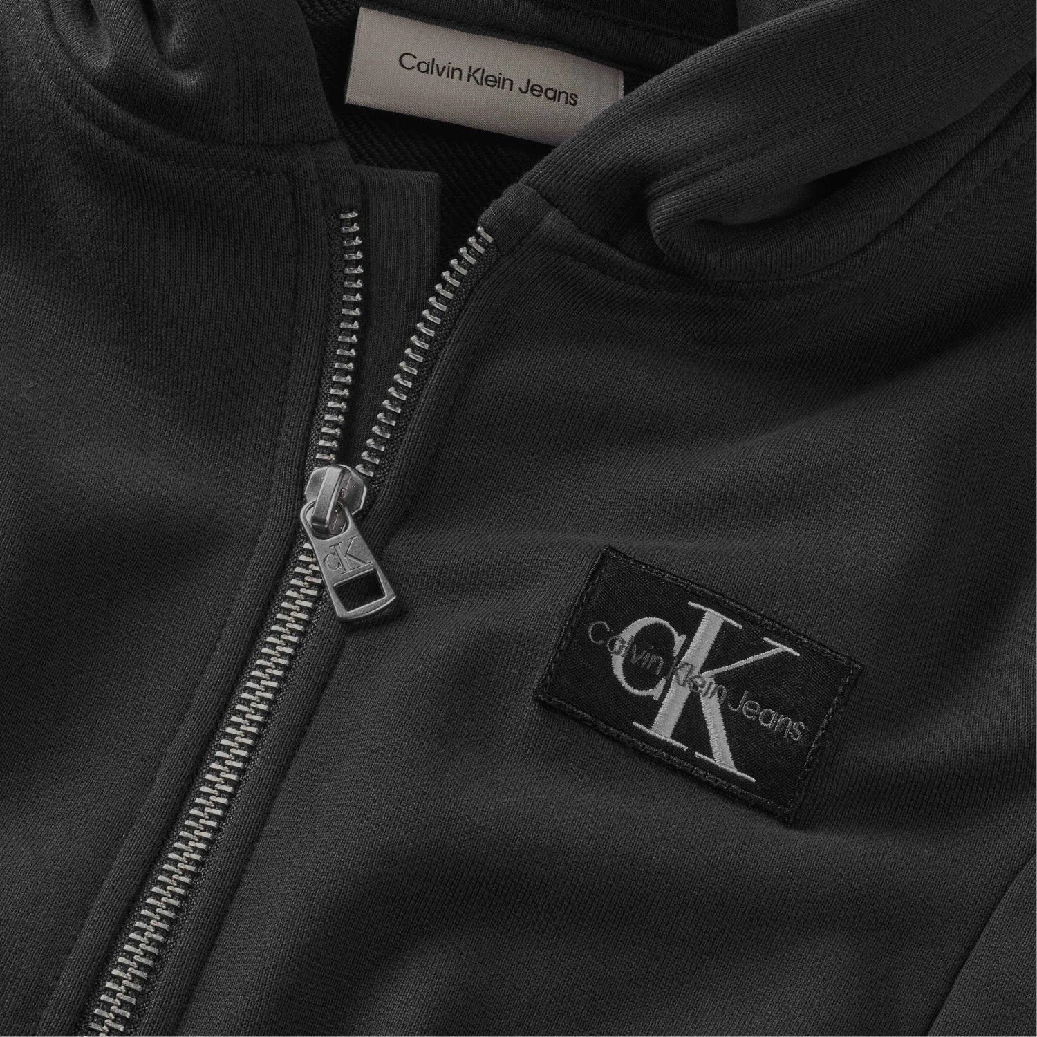 Casual Comfort Calvin Klein Ck Black Badge Zip-Through Hoodie
