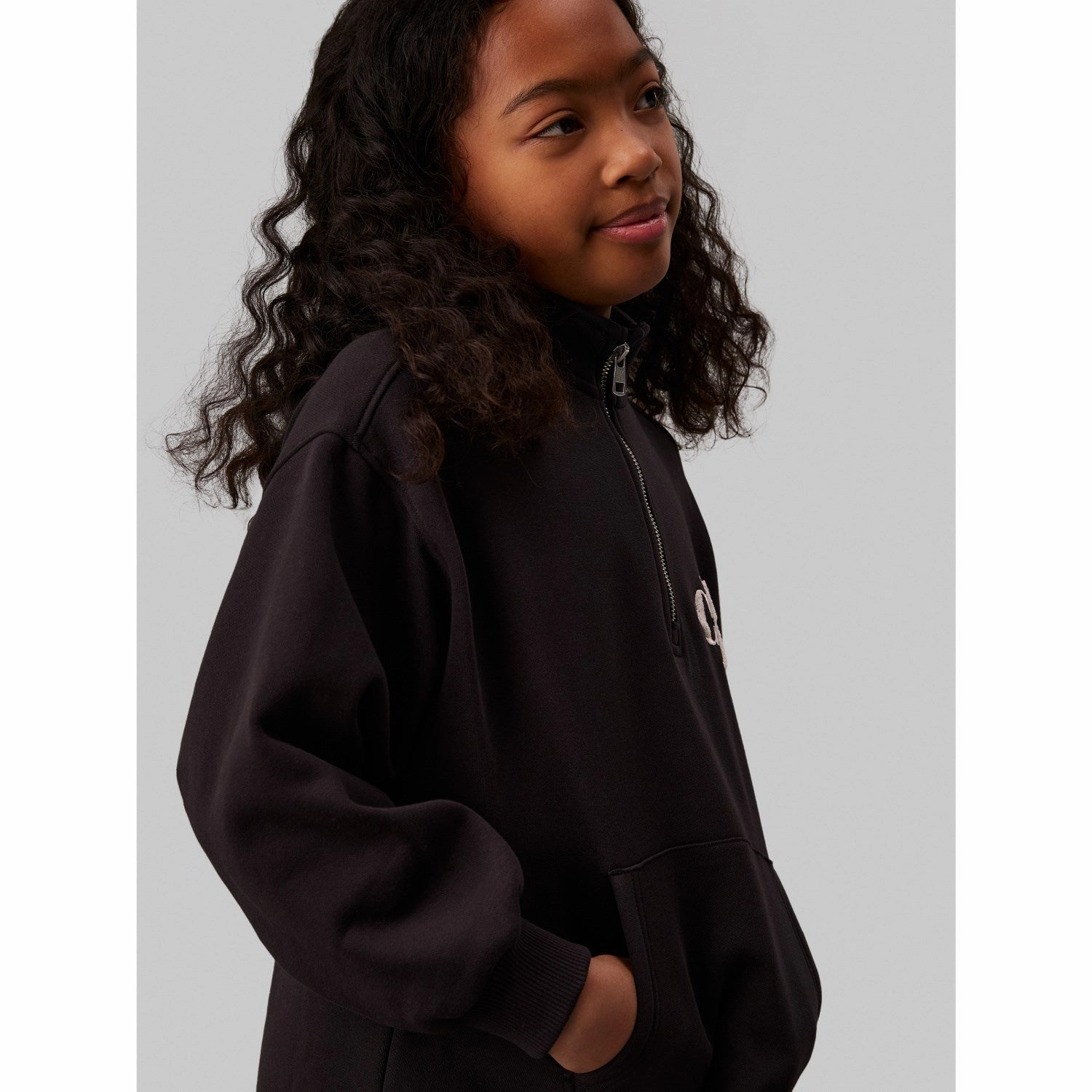 Calvin Klein Ck Black Teddy MonAndram Zip Fleece Dress Simple Mood