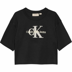 Anti Odor Technology FlexibleCollarOptions Calvin Klein Ck Black Teddy MonolAndo Tee Ss