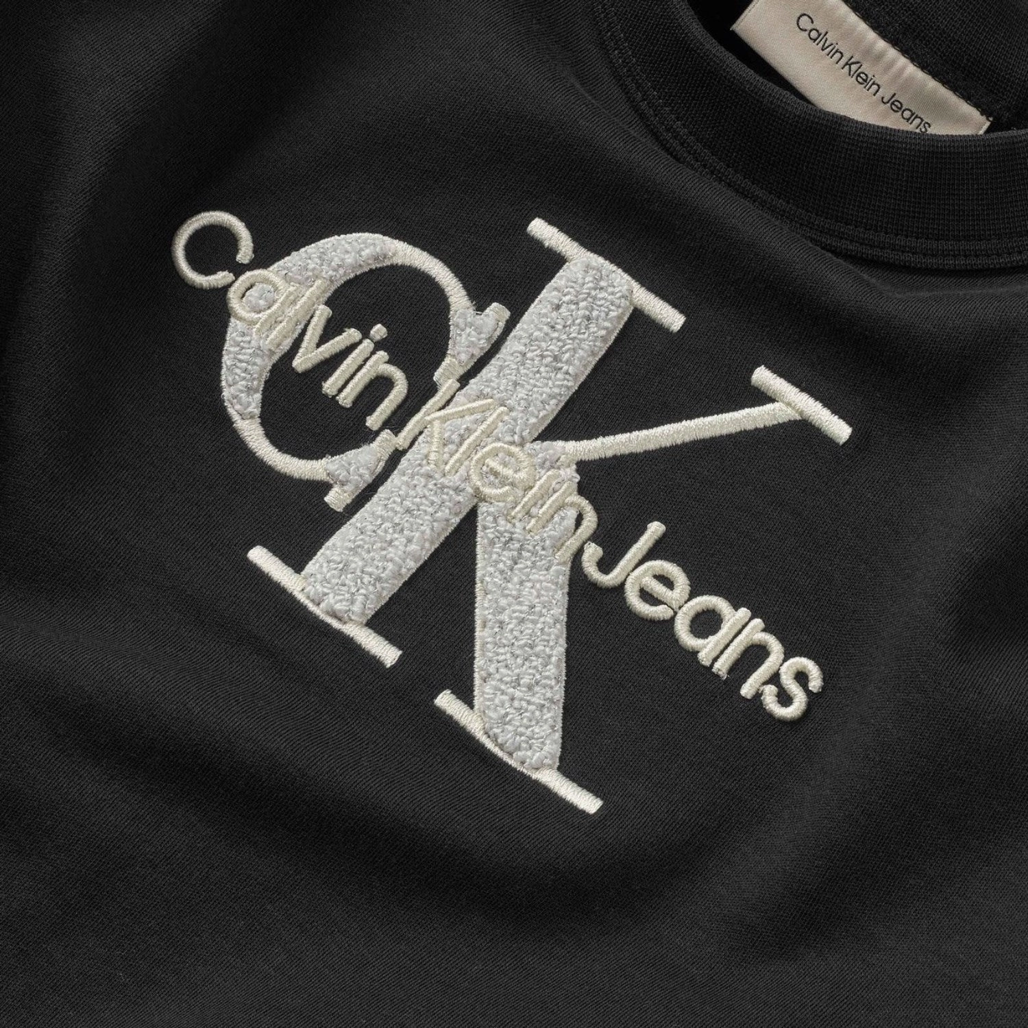 Calvin Klein Ck Black Teddy MonolAndo Tee Ss Comfort Design Unique Design