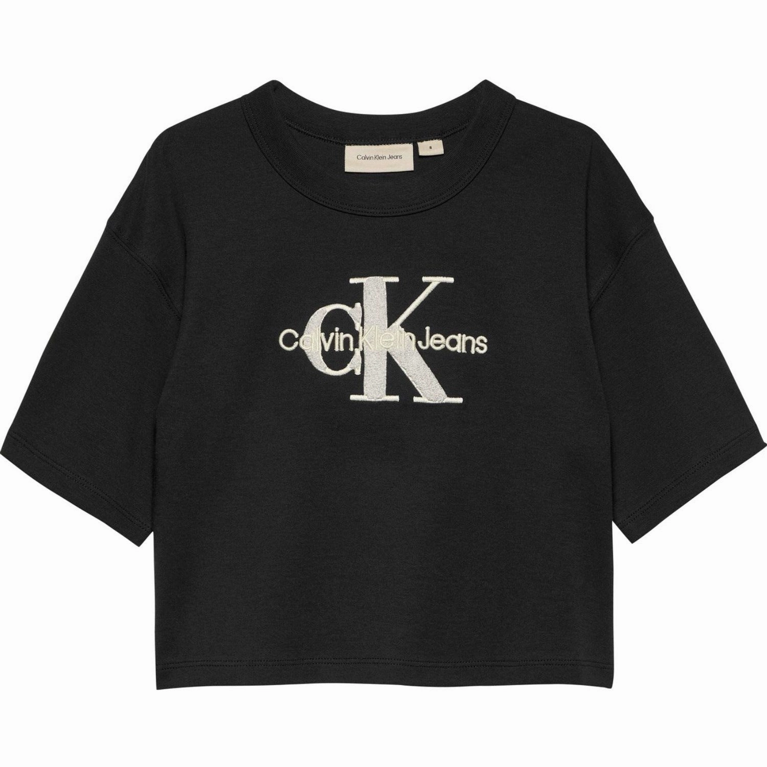 Sporty Look Wear Casual Outfit Calvin Klein Ck Black Teddy MonolAndo Tee Ss