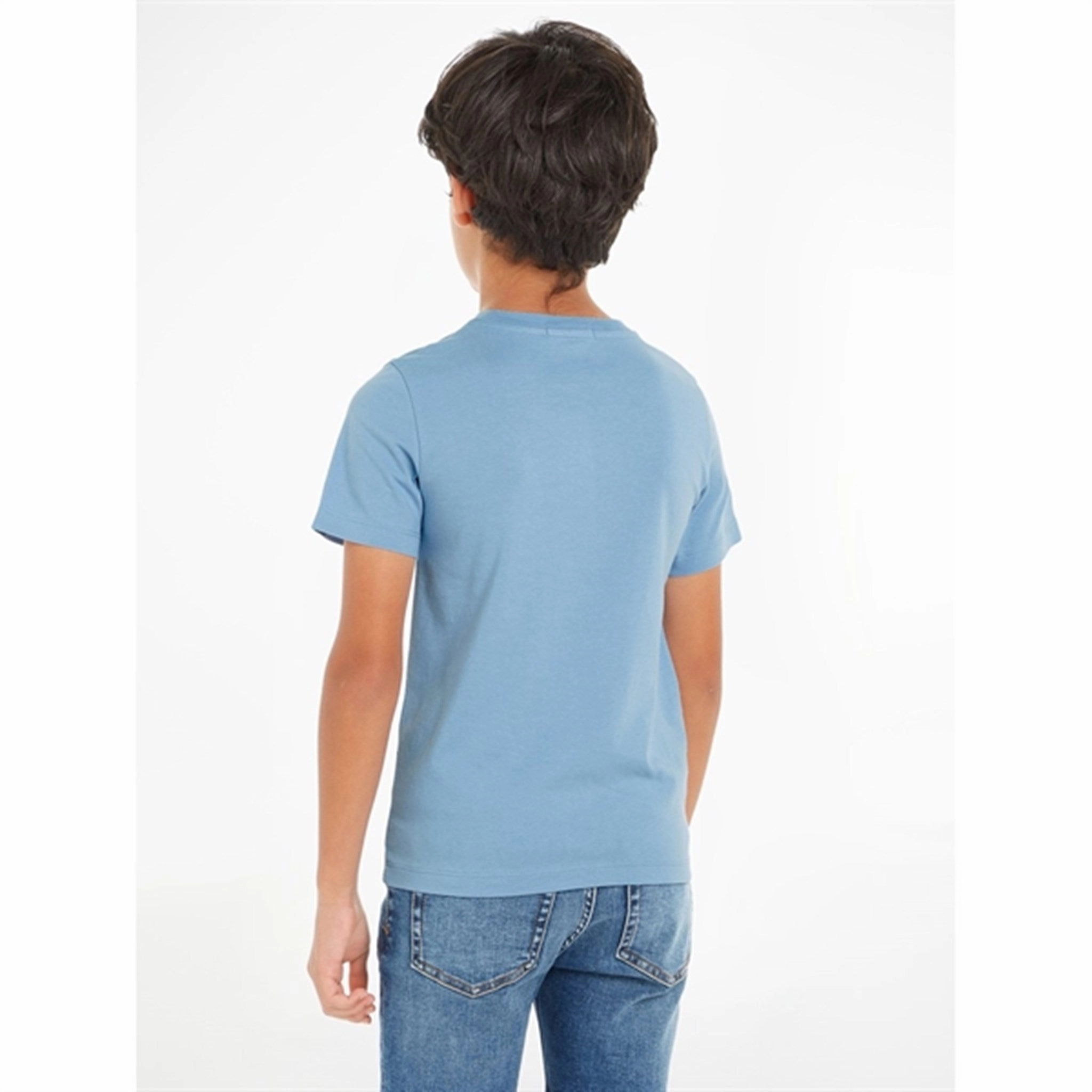 Calvin Klein CKJ Stack Logo T-Shirt Dusk Blue Stylish Day Wear