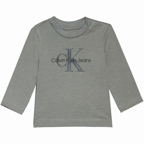 Anti Static Finish Everyday Essential Calvin Klein Meteor Green Monogram Blouse