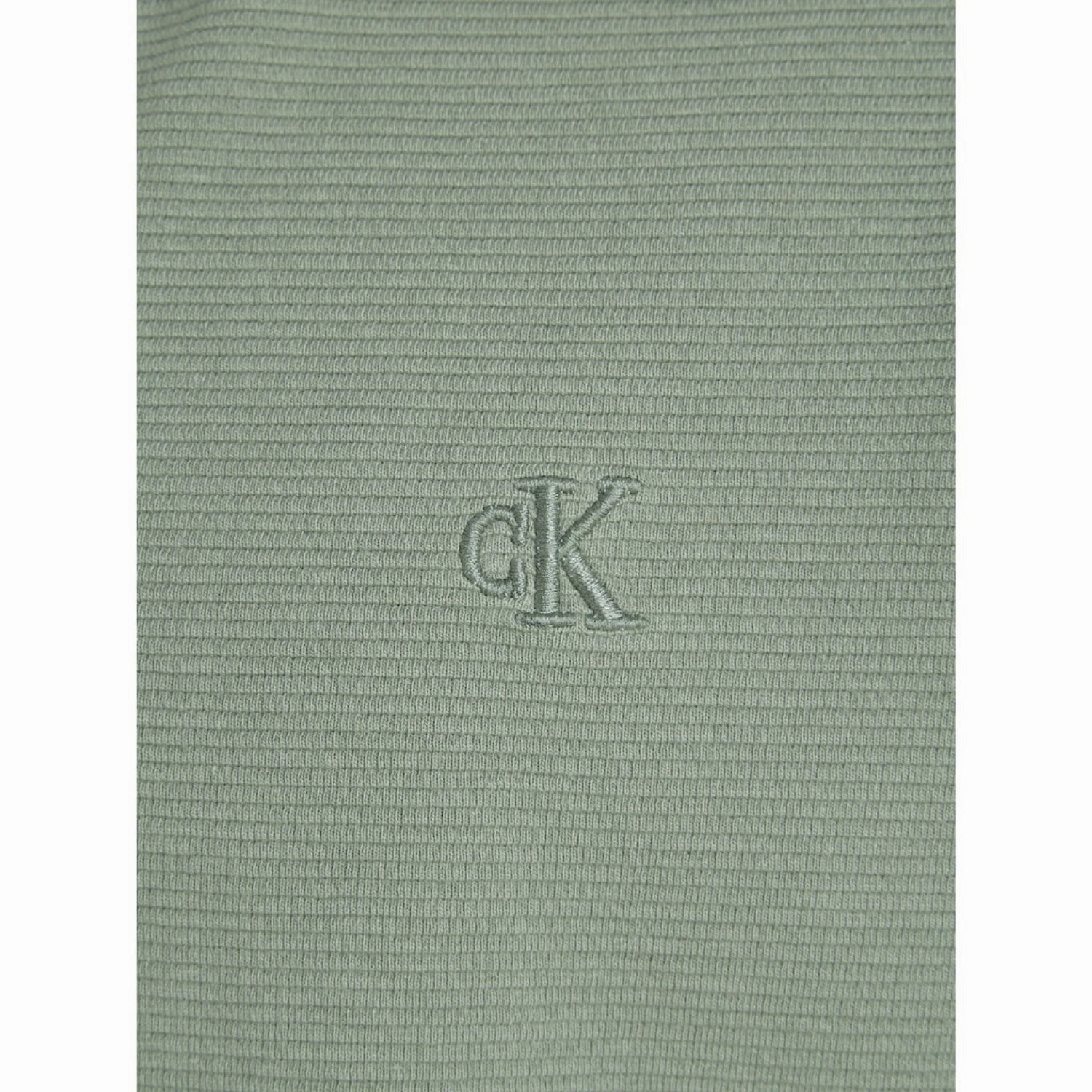 Calvin Klein Meteor Green Ottoman Mono Lwk Blouse No Slip Shoulder Grip