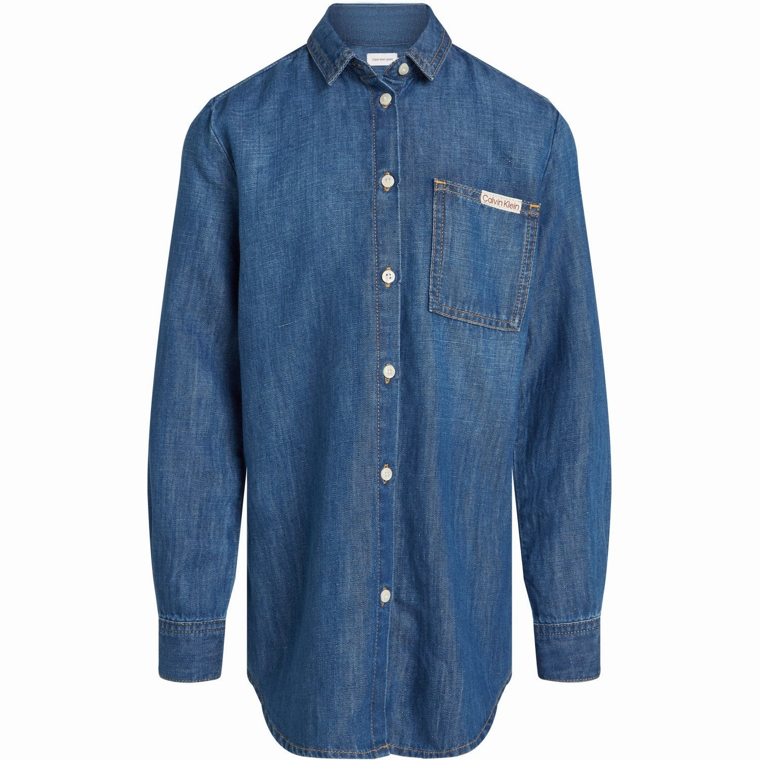 Plaid Design Calvin Klein Mid Serenity Denim Lw Mid Serenity Shirt