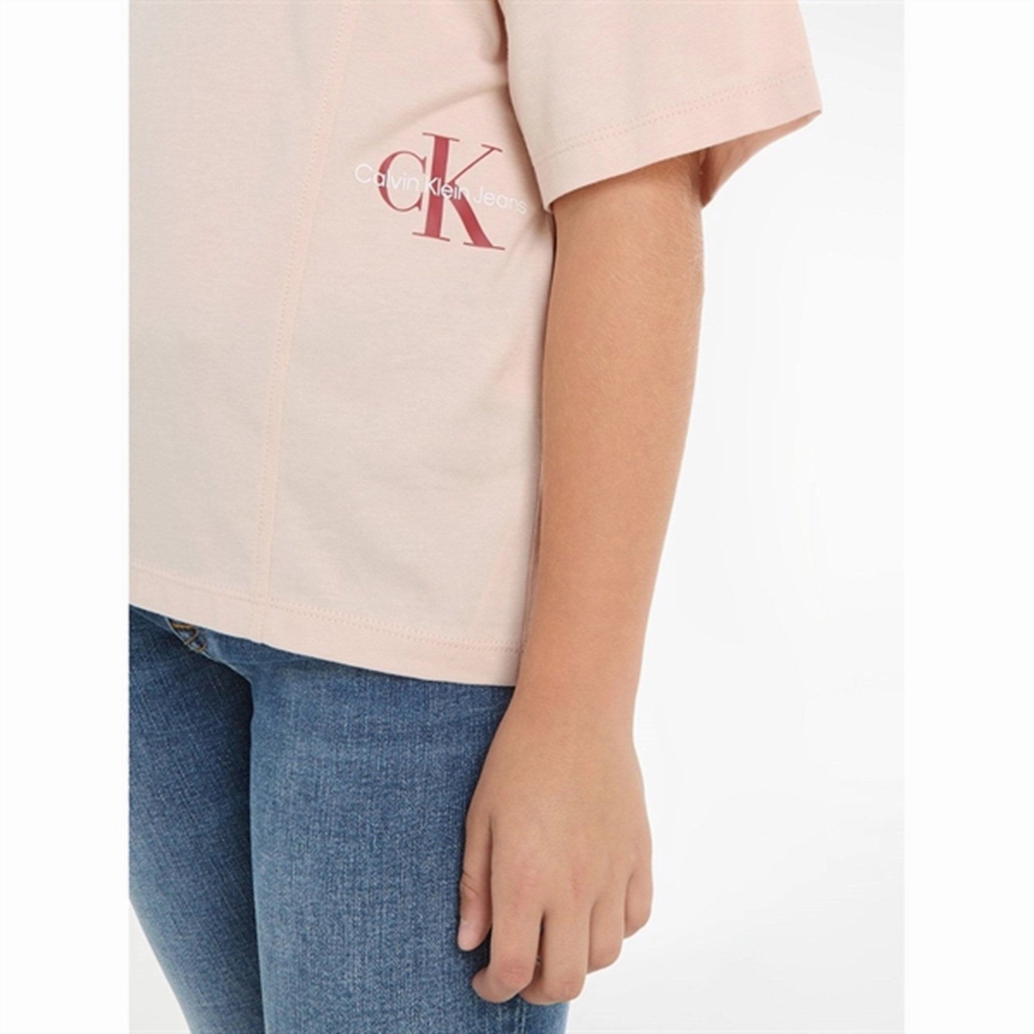 Calvin Klein Monogram Off Placed T-Shirt Sepia Rose Seasonal Layer