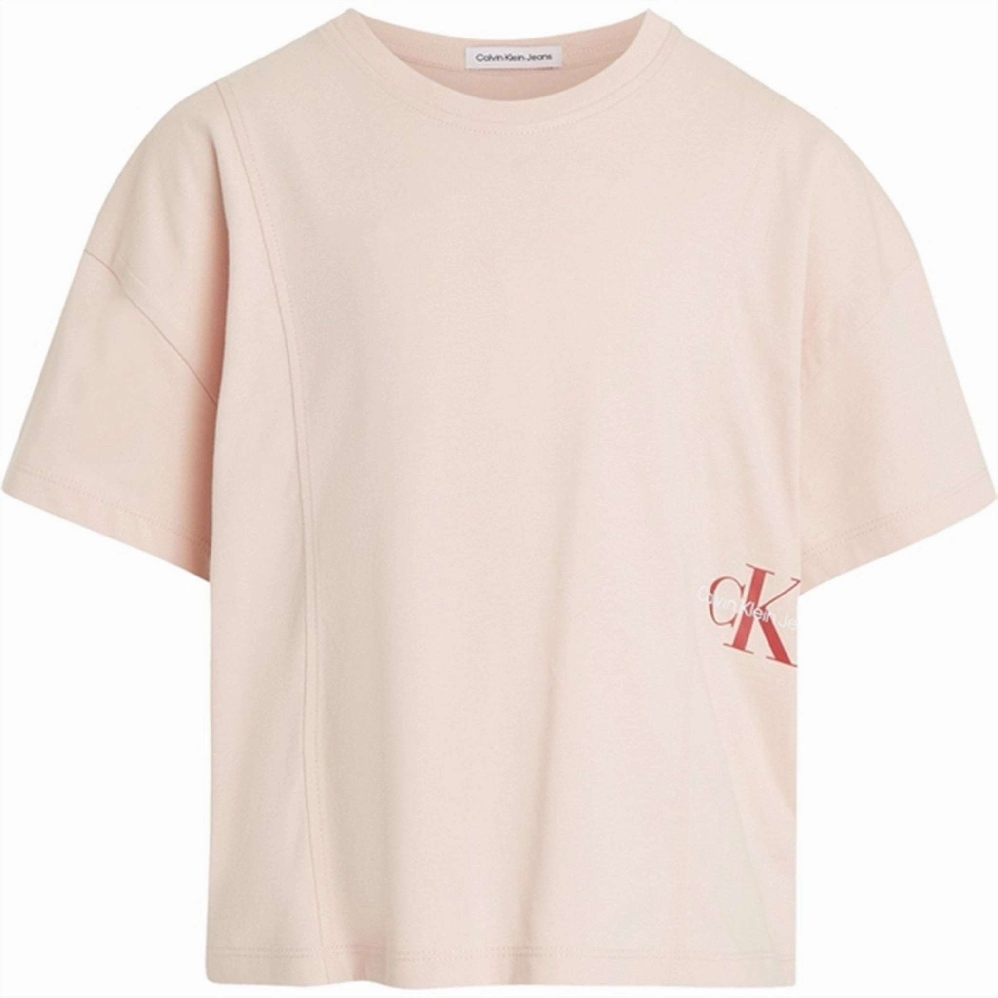 Minimal Outfit Calvin Klein Monogram Off Placed T-Shirt Sepia Rose