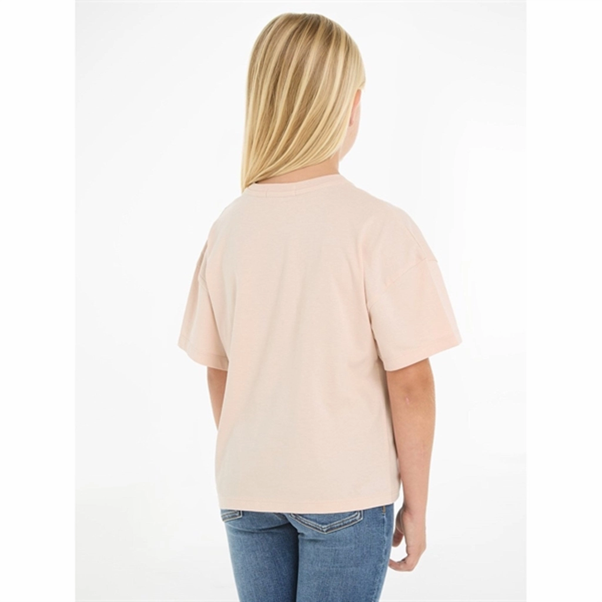 Calvin Klein Monogram Off Placed T-Shirt Sepia Rose Minimal Fashion