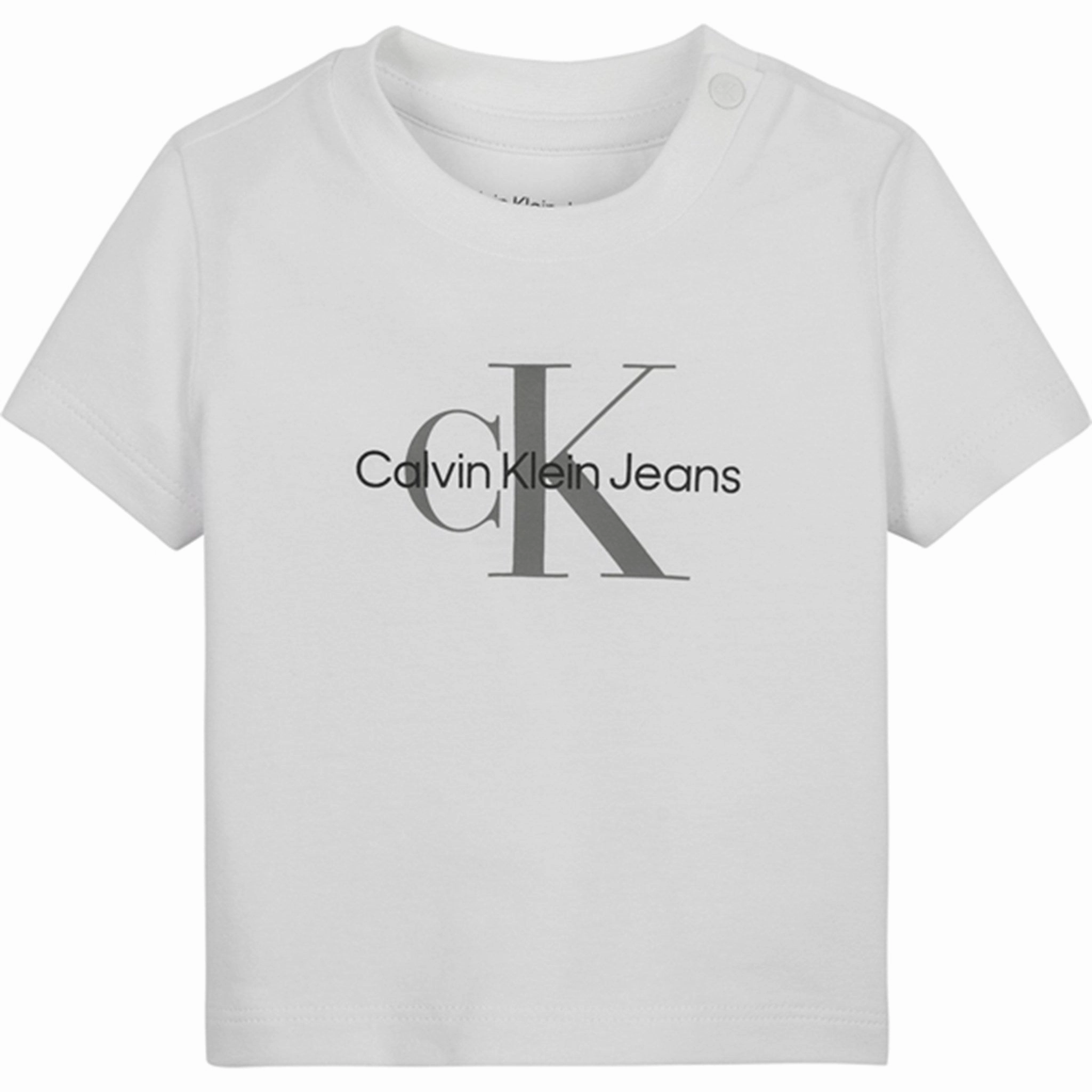 Calvin Klein Monogram T-Shirt Bright White Outdoor Wear MultipurposeCuffs