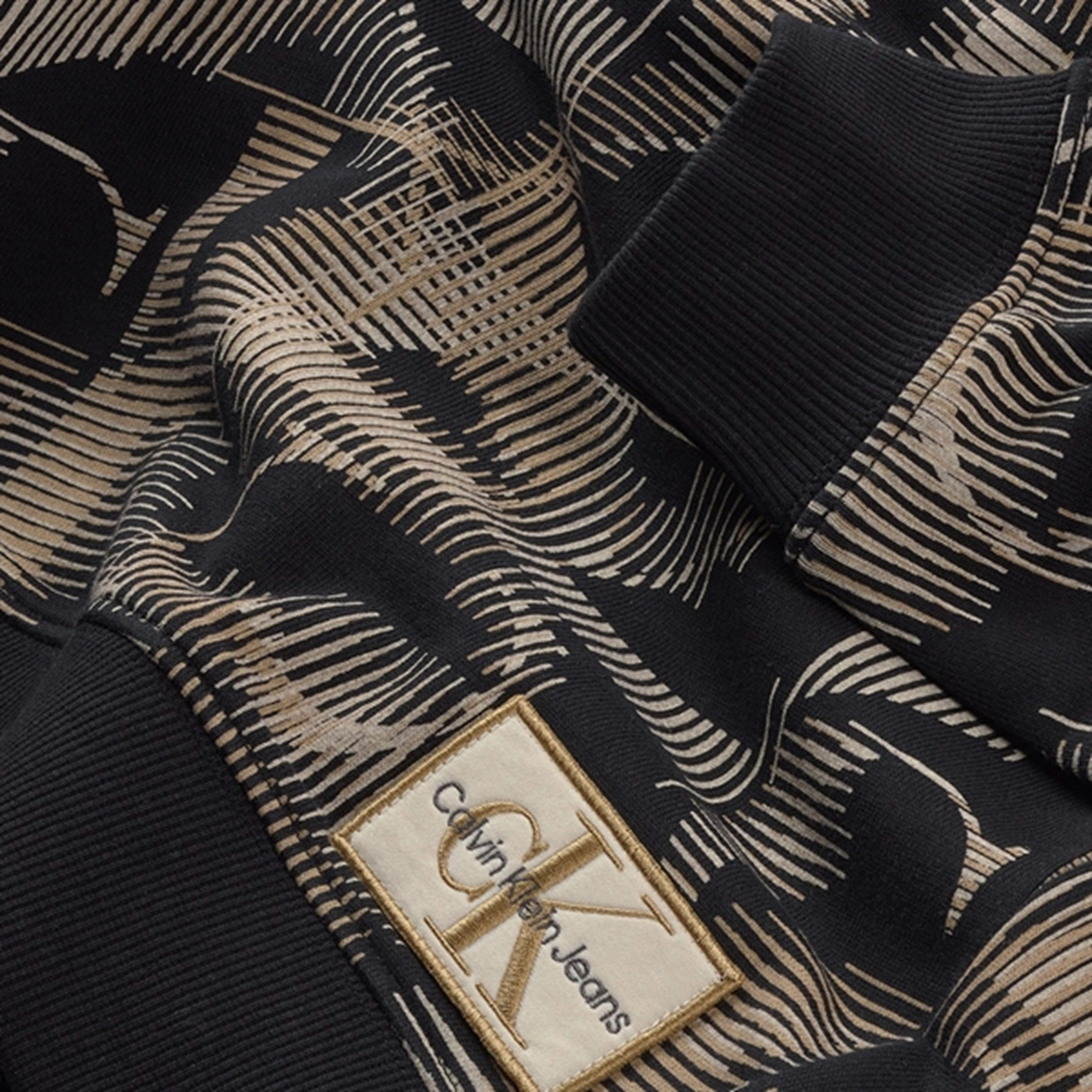 Nursing wear Kudu like Calvin Klein Multi Monogram AOP Hoodie Black