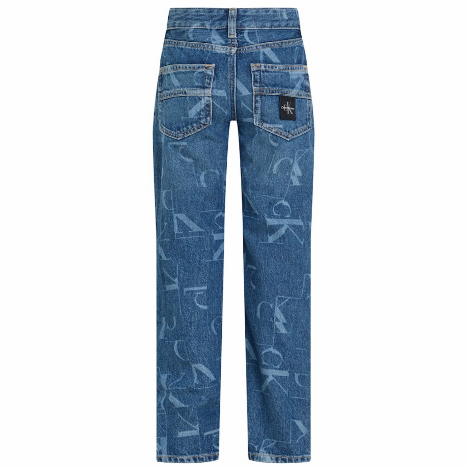 Calvin Klein Radiant Blue Laser Rgd Straight Jeans Home Comfort Teen Outfit Matching Basic