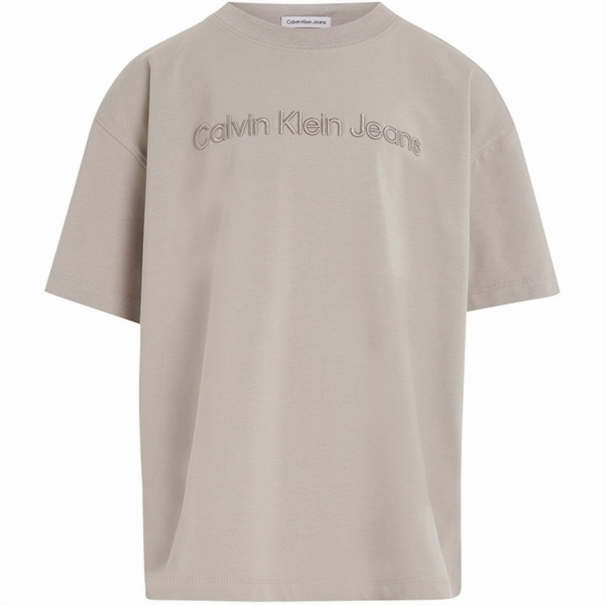 Calvin Klein Raised Embroidery T-shirt Porpoise SkinFriendlyFibers Relaxed Wear