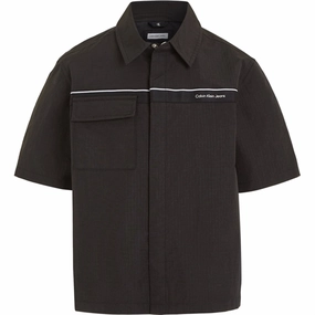 Calvin Klein Ripstop Tape Shirt Ck Black Modern Fashion