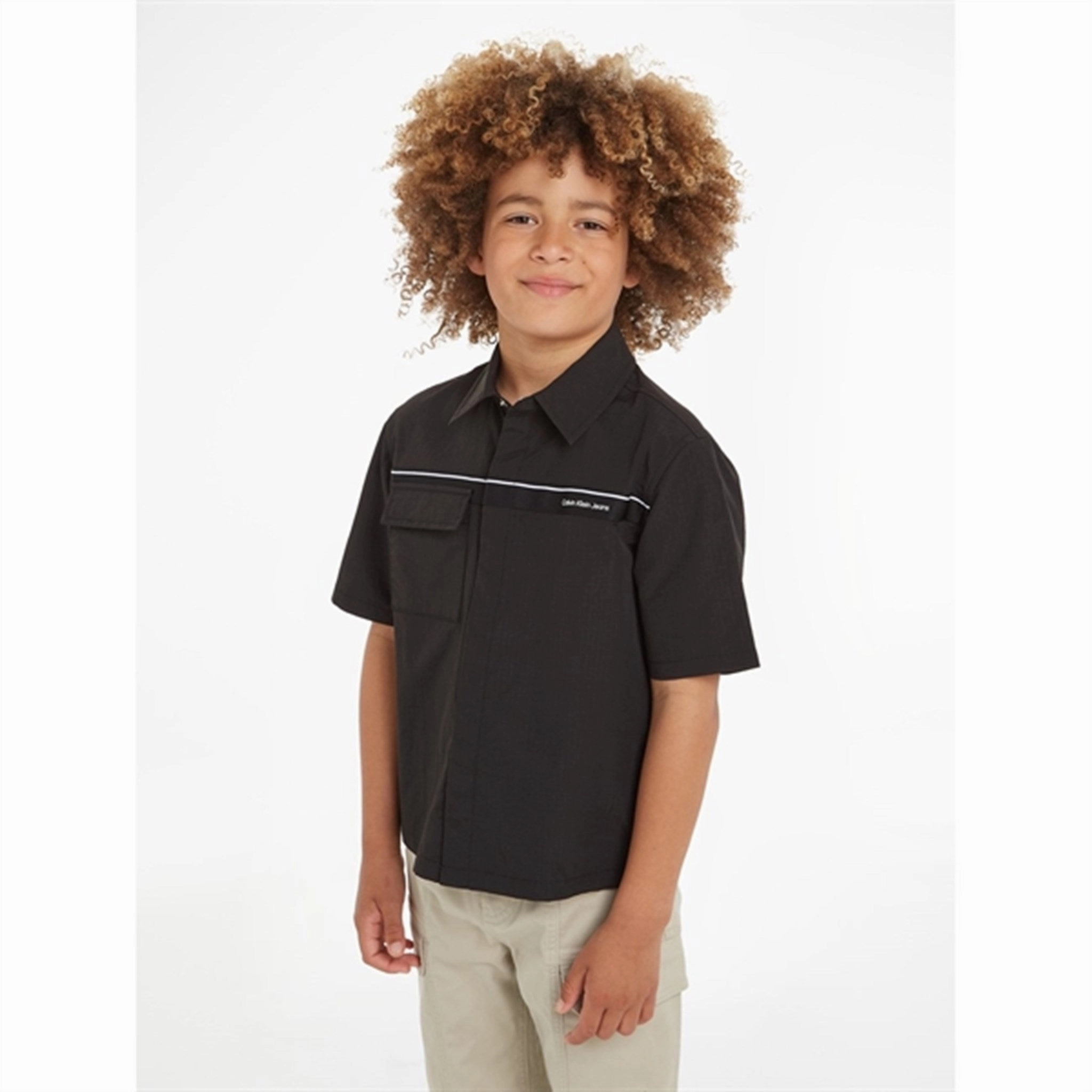 networking event Wedding guest Calvin Klein Ripstop Tape Shirt Ck Black