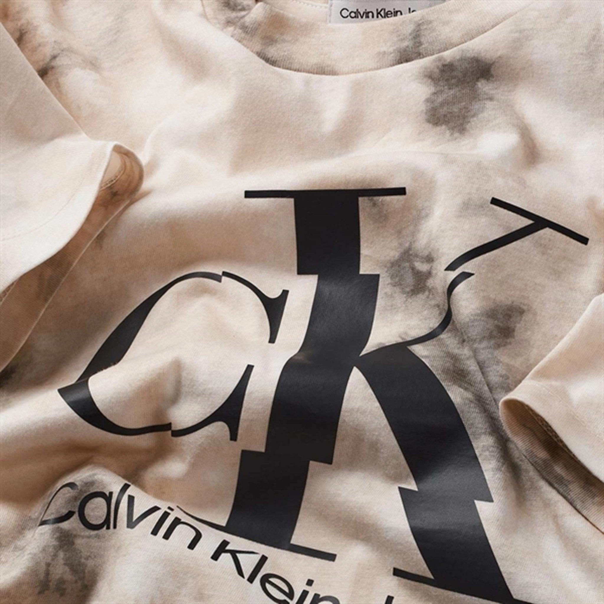 Calvin Klein T-Shirt Tie Dye Aop Stain Resistant Casual Style