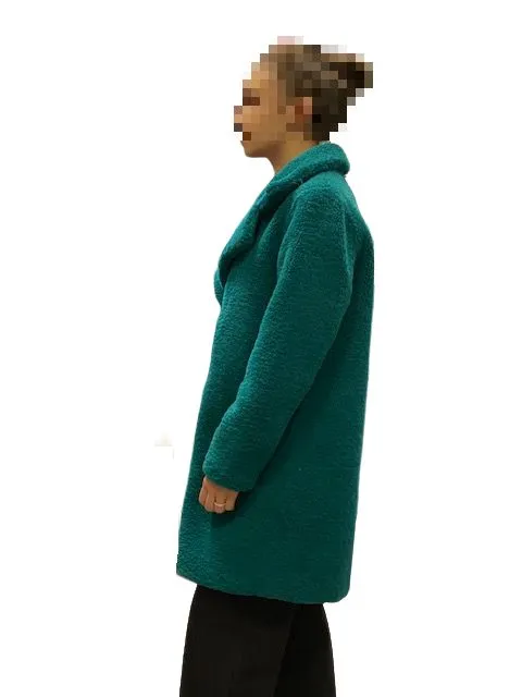 Censured pellicia sintetica da donna CW2770TSHRS 344 verde middle aged people