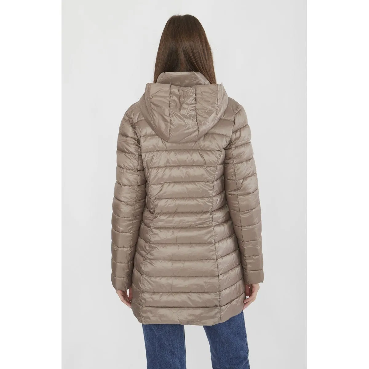 Red Canadian Giacca lunga da donna con cappuccio Teslin Recycled CN.G220204WRE/CHAM champagne