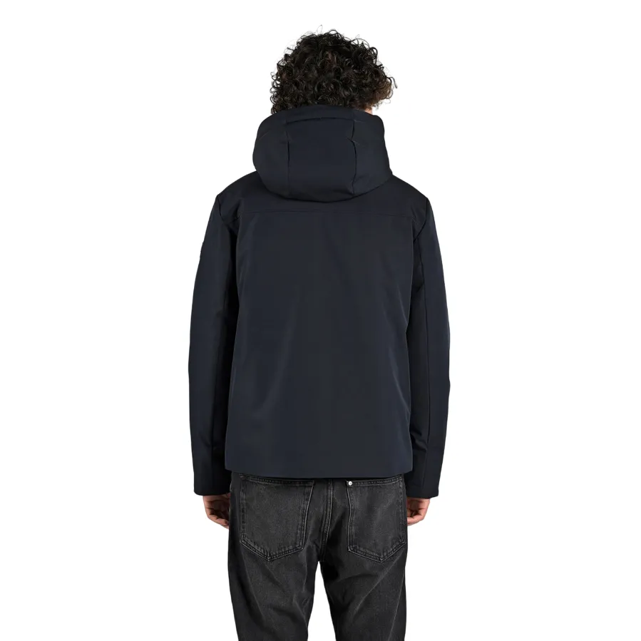 half-zip Canadian giubbotto da uomo con cappuccio Old Crow CN.G224393/DKNAV blu