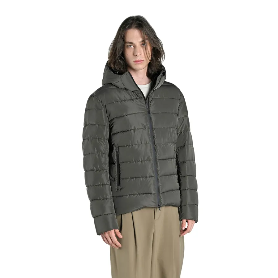 Reinforced Stress Points Canadian giubbotto trapuntato impermeabile da uomo con cappuccio Brochet CN.G224080/OLNI vede oliva