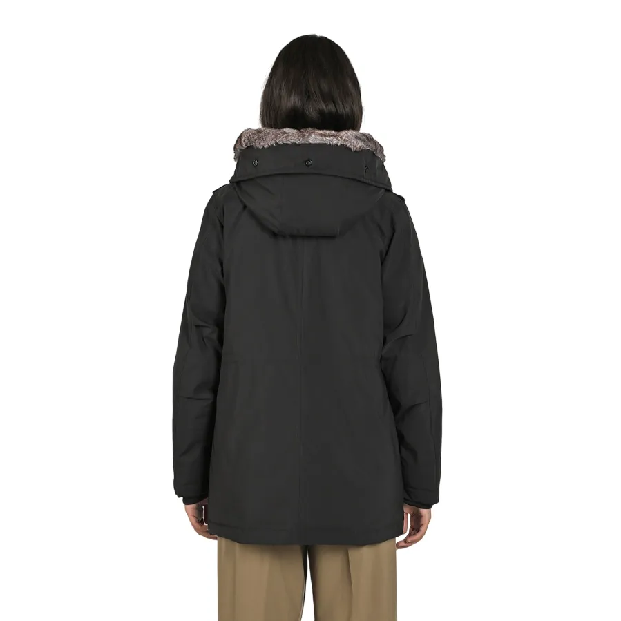 Canadian parka da donna con ecopelliccia Lanigan Tech CN.G224064W/BLA nero Network