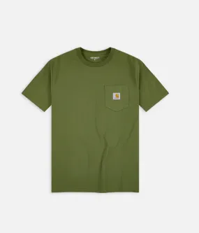 Cozy Touch Carhartt T-shirt manica corta con tascino 1030434 1D0 kiwi