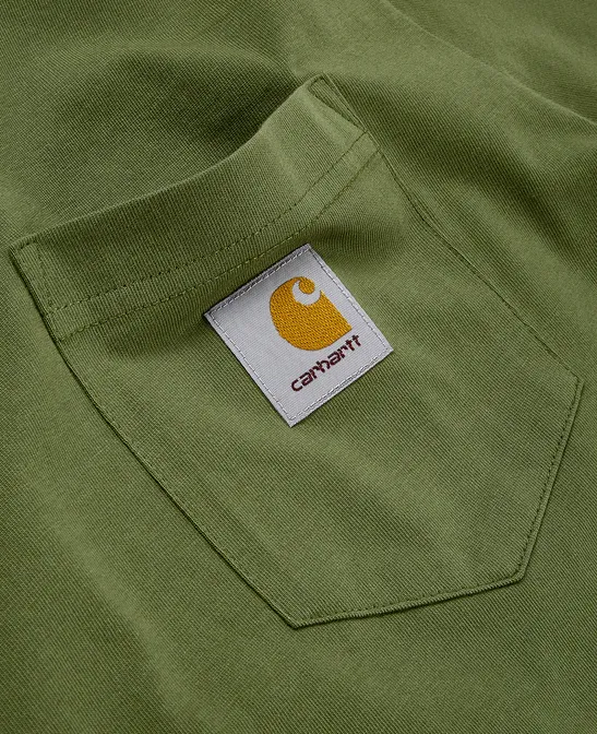 Carhartt T-shirt manica corta con tascino 1030434 1D0 kiwi Indoor clothing Trendy Look