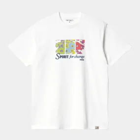 Carhartt T-shirt uomo manica corta Spirit I030186 02 white Recycled Polyester Thread