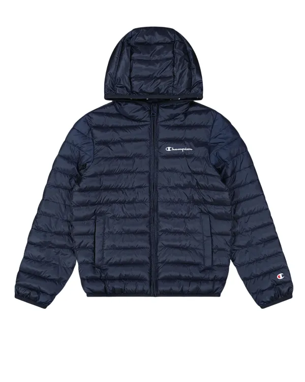 Classic Comfort Grow Champion giacca leggera da ragazzo con cappuccio Legacy Outdoor Light Hooded 306485 BS501 NNY navy