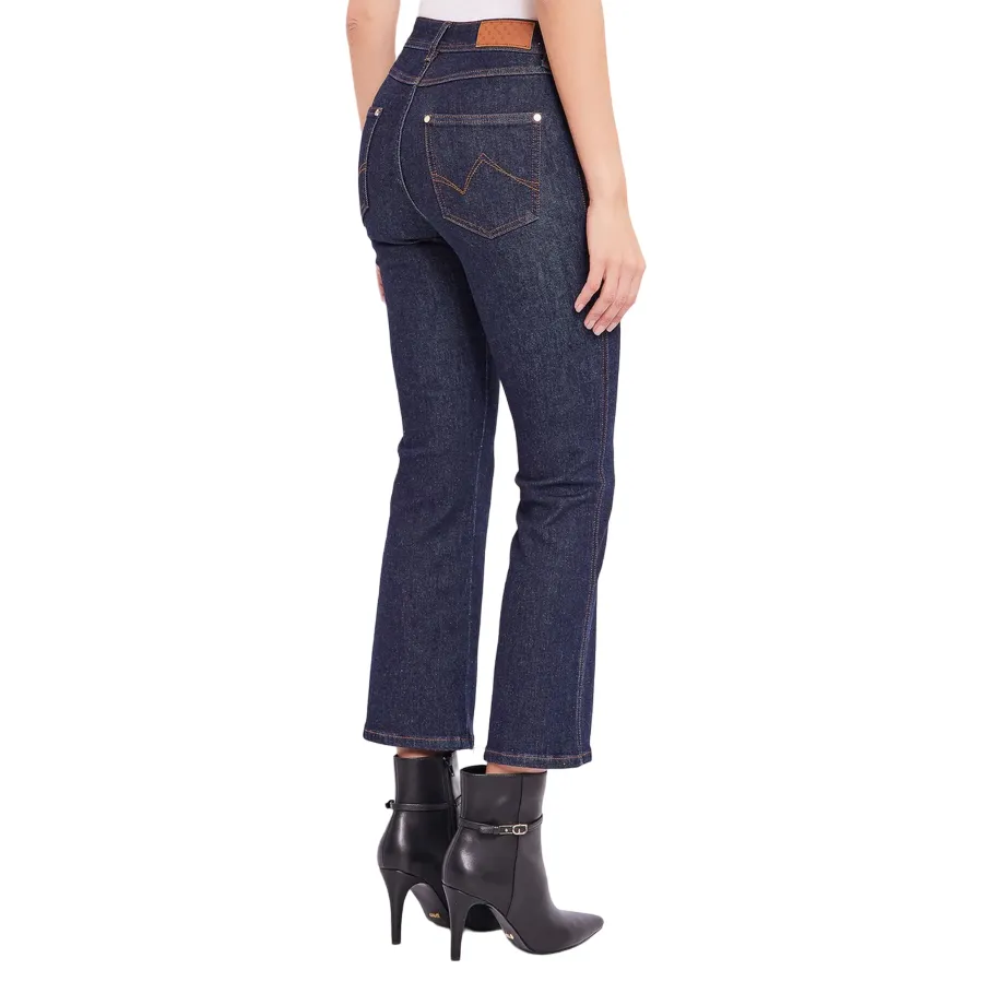 Gaud?? pantalone in jeans corto da donna Flare 421BD26015 00 blu scuro BreathableFabric Ventilated Panels