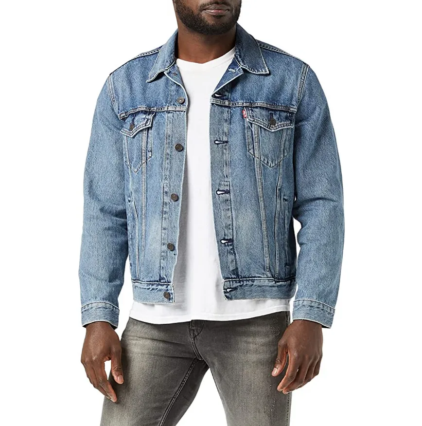 Levi's Giubbino da uomo in Jeans Denim 723340574 blu chiaro High-Performance Jacket Casual Warmth