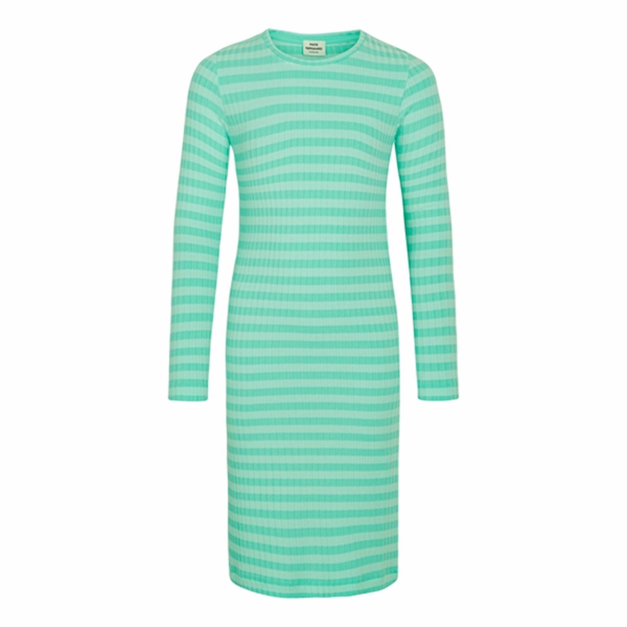 Mads N?rgaard 5x5 Stripe Dubina Dress Stripe/Cabbage Timeless Design