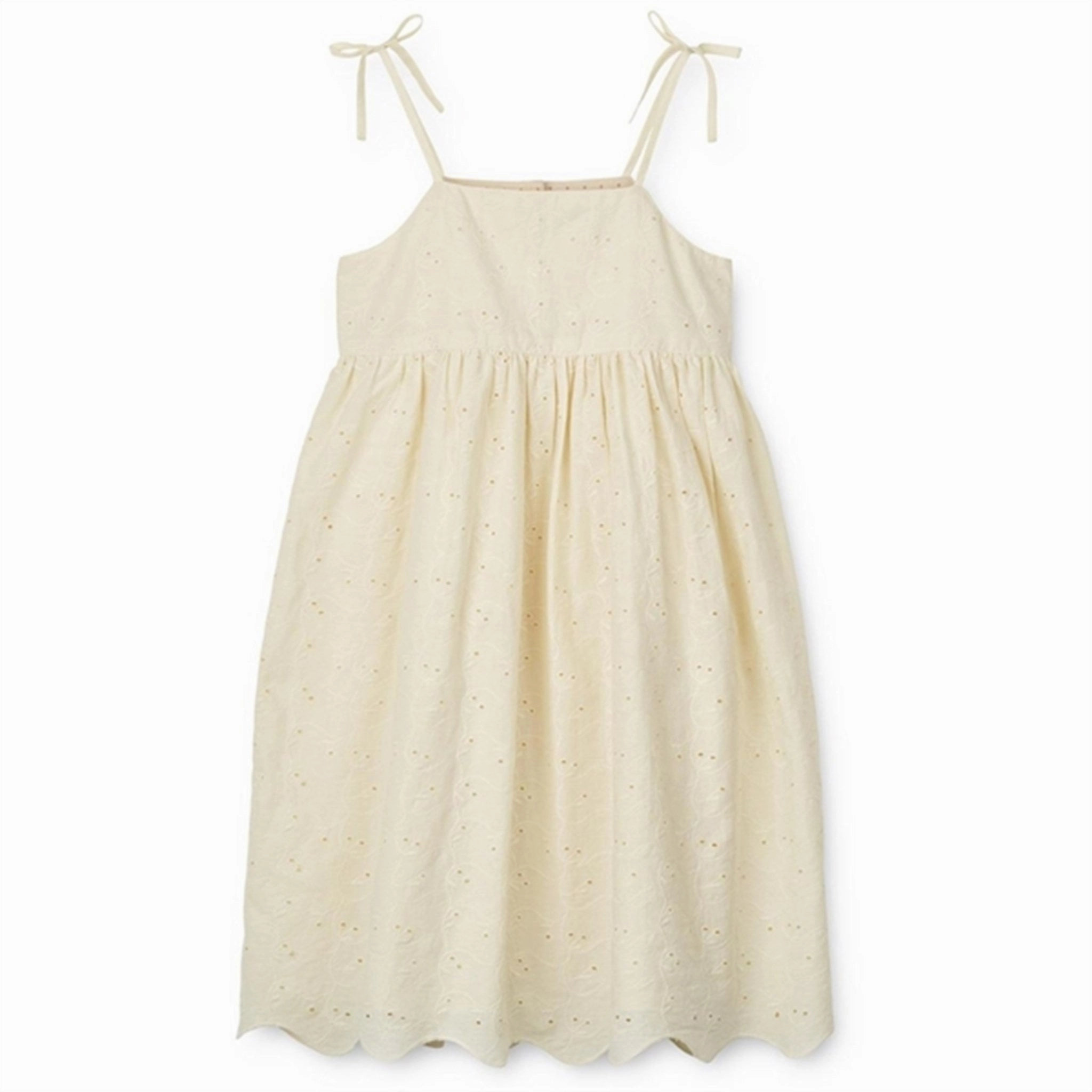 Satin Grace Liewood Cloud Cream Gunhild Anglaise Dress