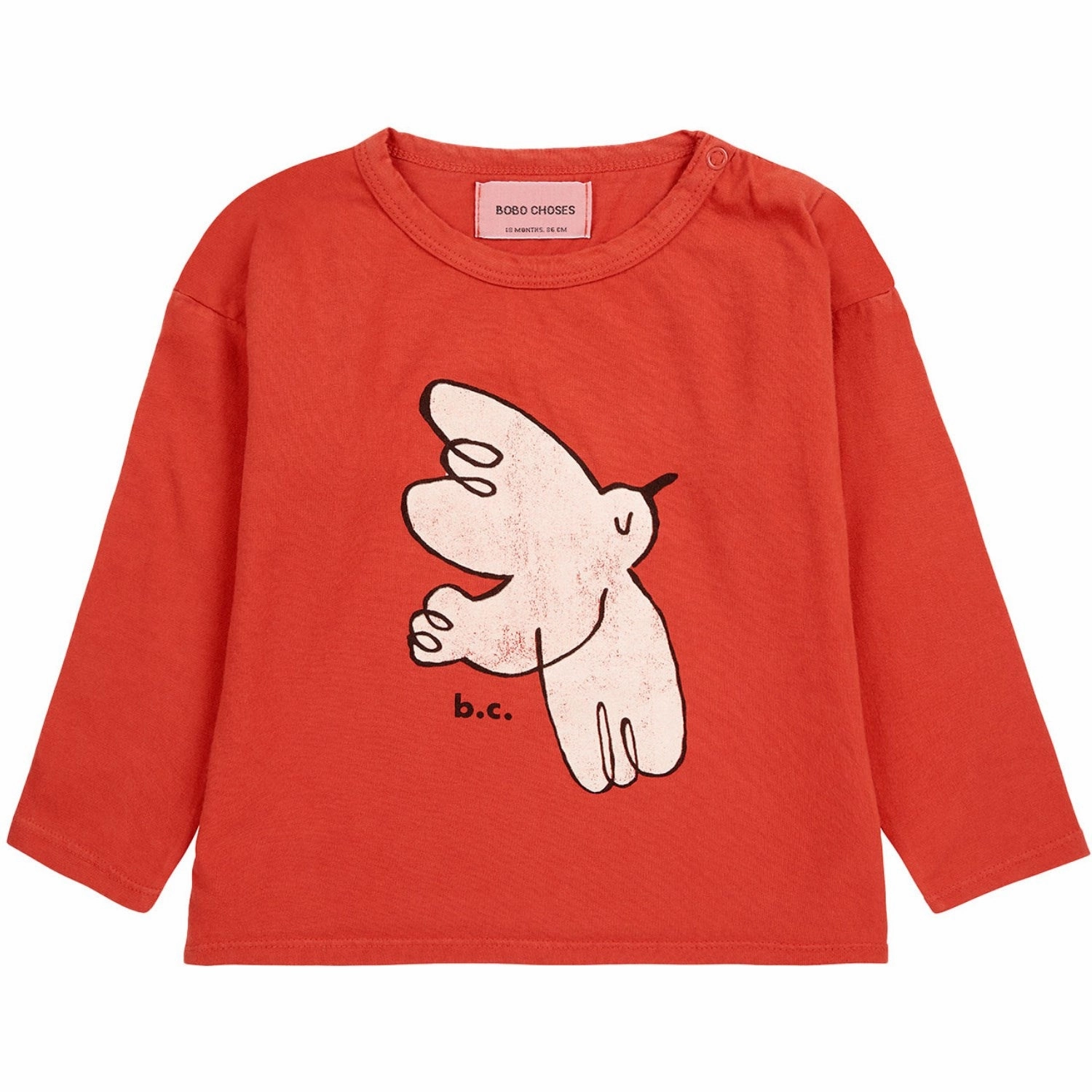 Bold Hue Bobo Choses Red Freedom Bird T-Shirt