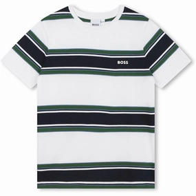 Hugo Boss White Green T-shirt Anti Static Fabric