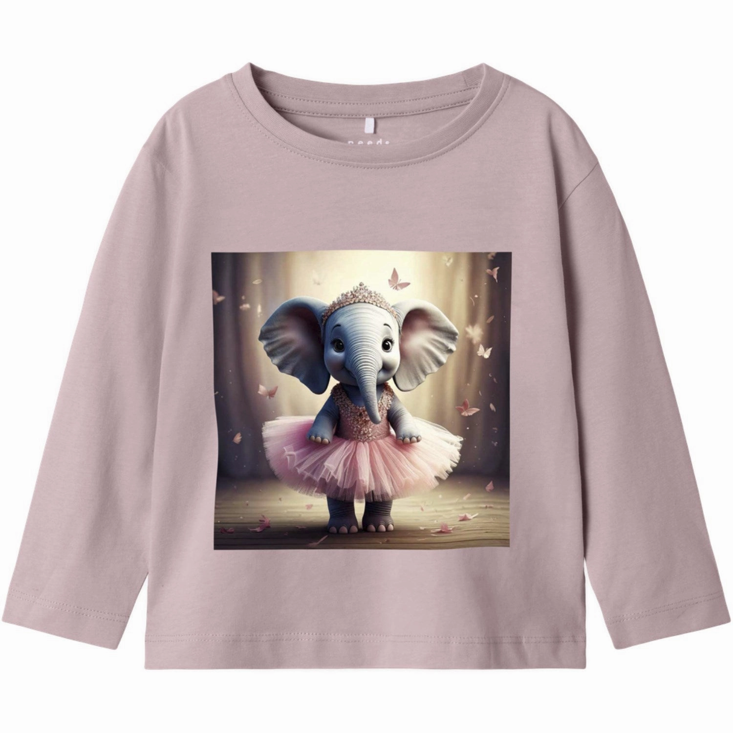 Name It Burnished Lilac Ballerina Elephant Nmfvotea Ls Nreg Top Tear Resistant Reinforcement Metallic Finish