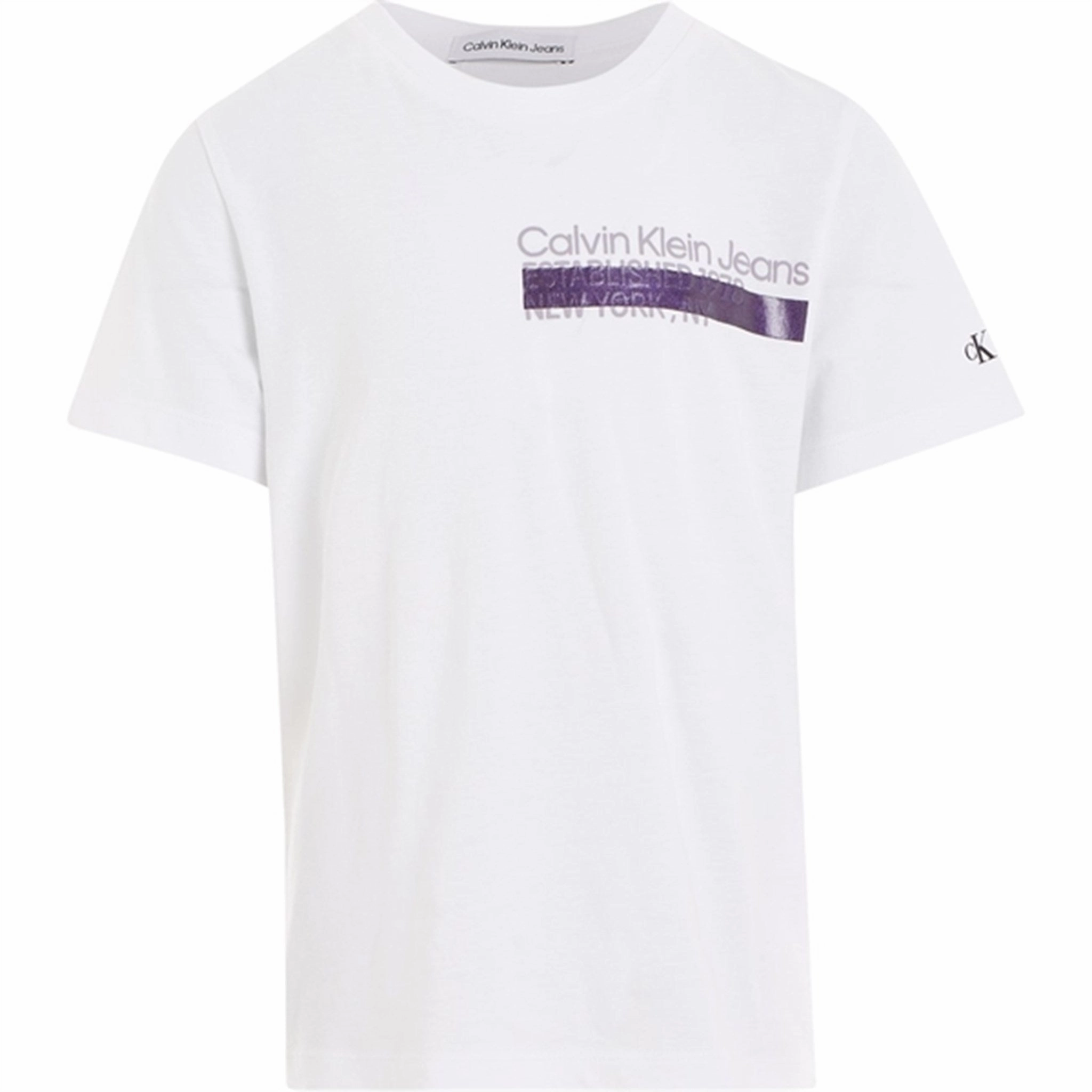 Athletic Comfort Wear Calvin Klein Hero Mini Logo T-Shirt Bright White