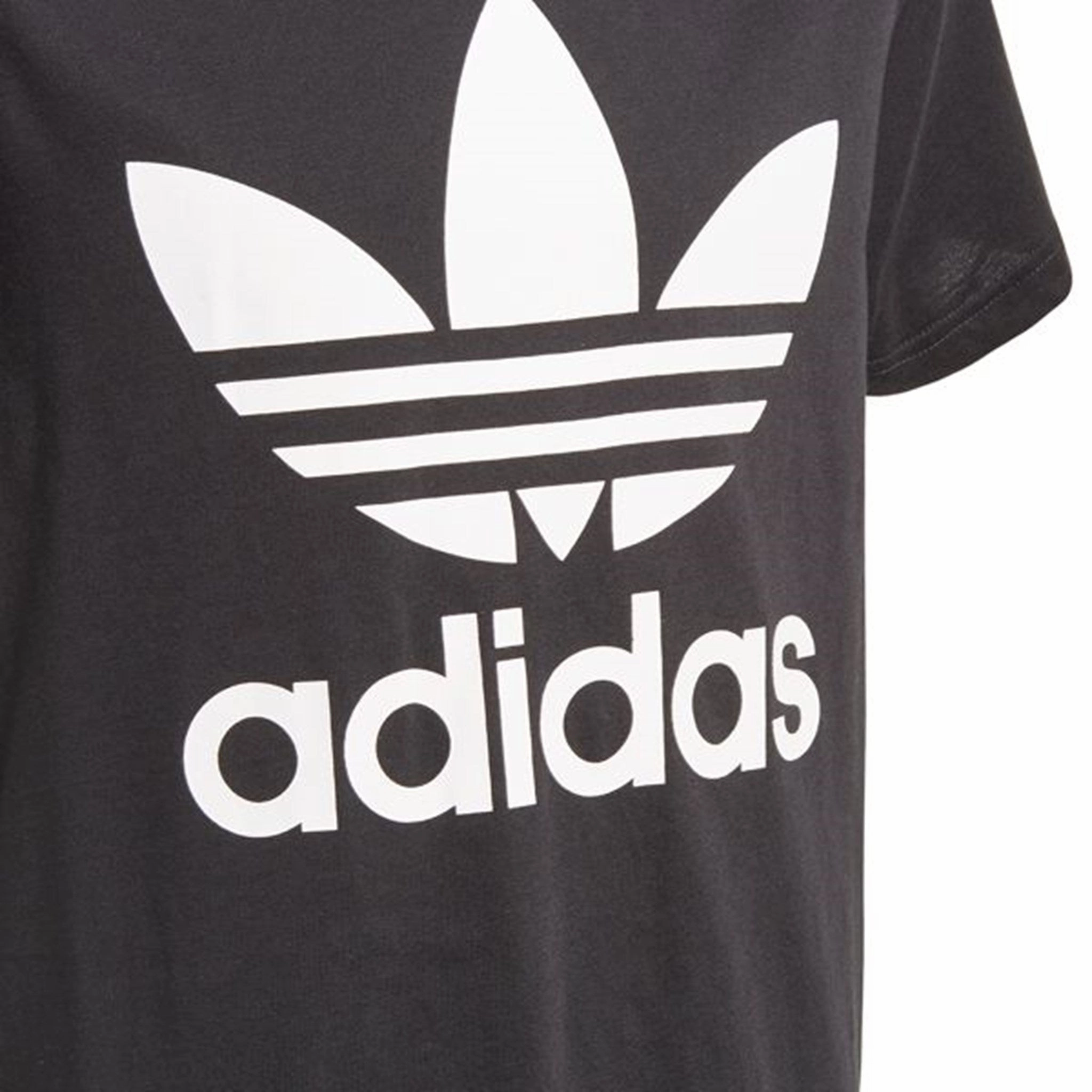 adidas Tee Black/White All-Season Comfort Easy Wear