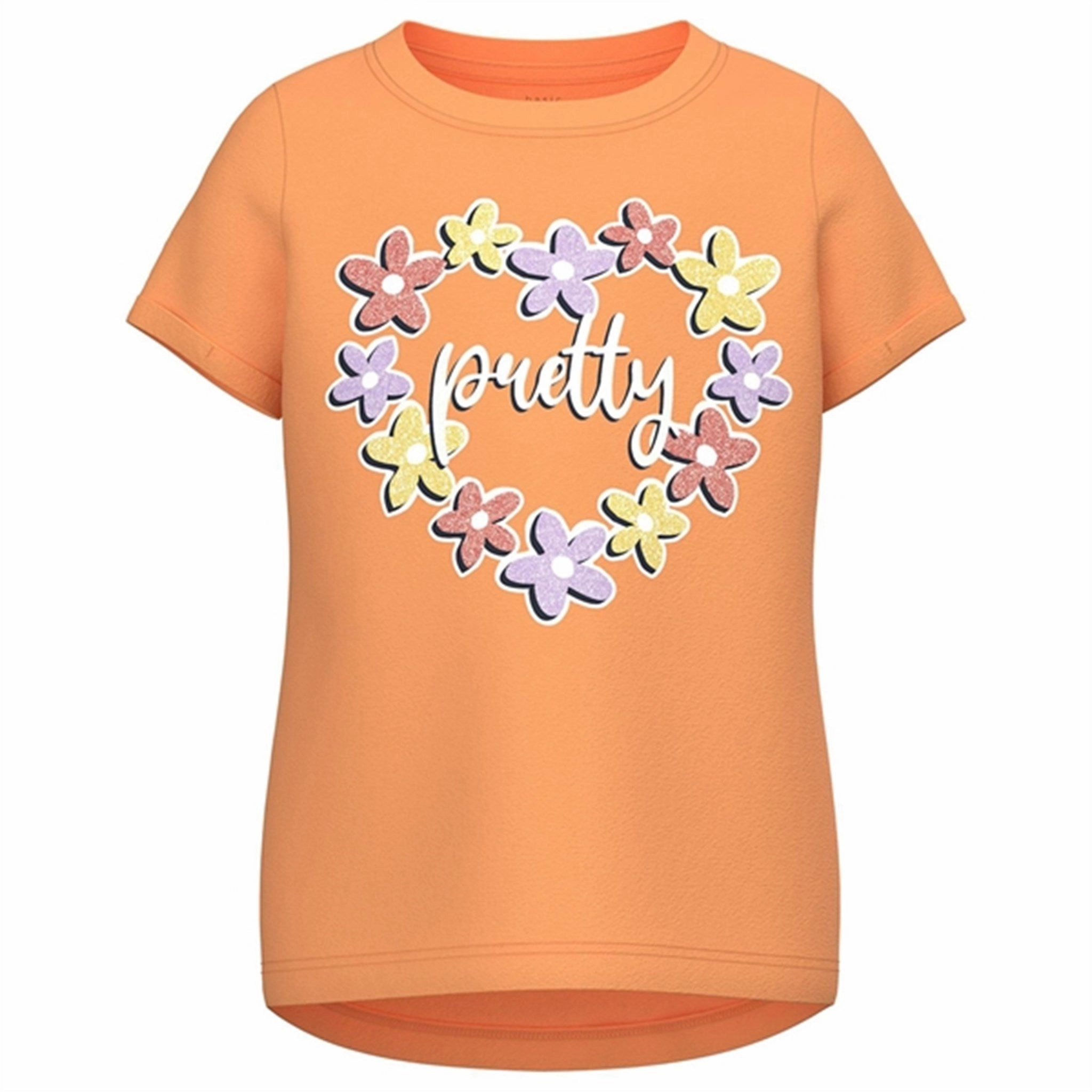 yoga clothing Ruffled edges Name it Mock Orange Vix T-Shirt