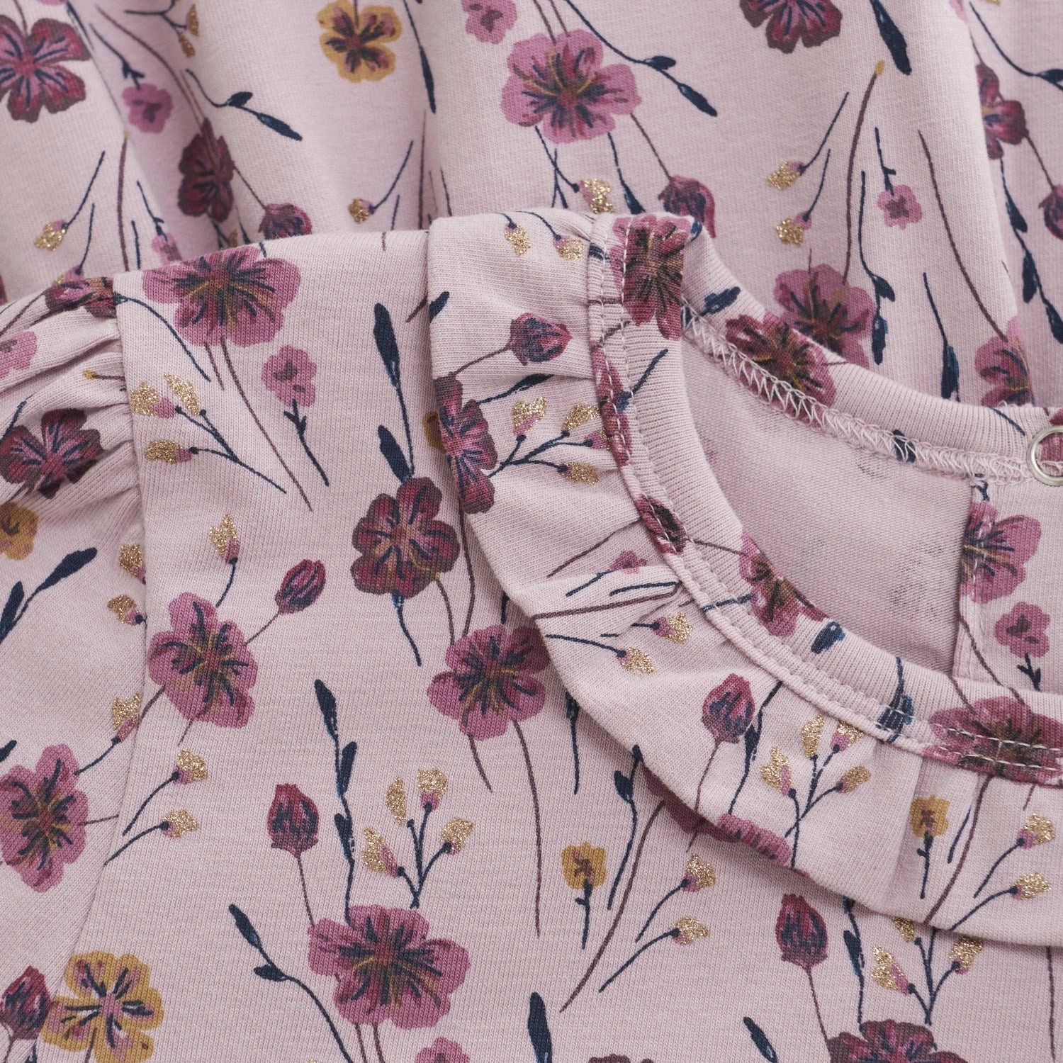 Minymo Dawn Pink Dress AOP Gloss Finish Timeless Trend