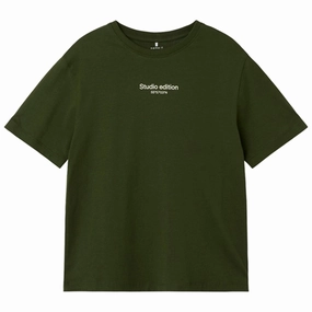 Name it Rifle Green Brody T-Shirt Noos Sporty Vibe Versatile Comfort Style