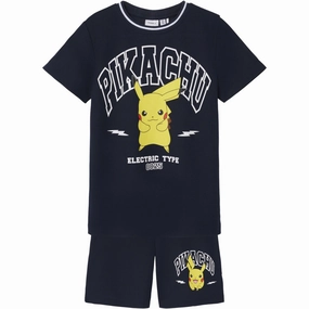 Stylish Layer Look Comfort Design Name It Dark Sapphire Adriel Pokemon Poly Shortsset