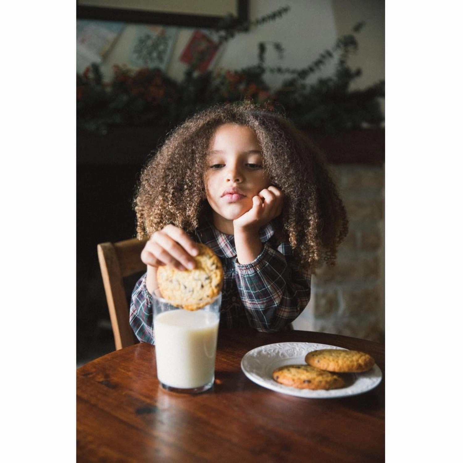 Tulle Air MarMar Check Pine Check Dava Dress