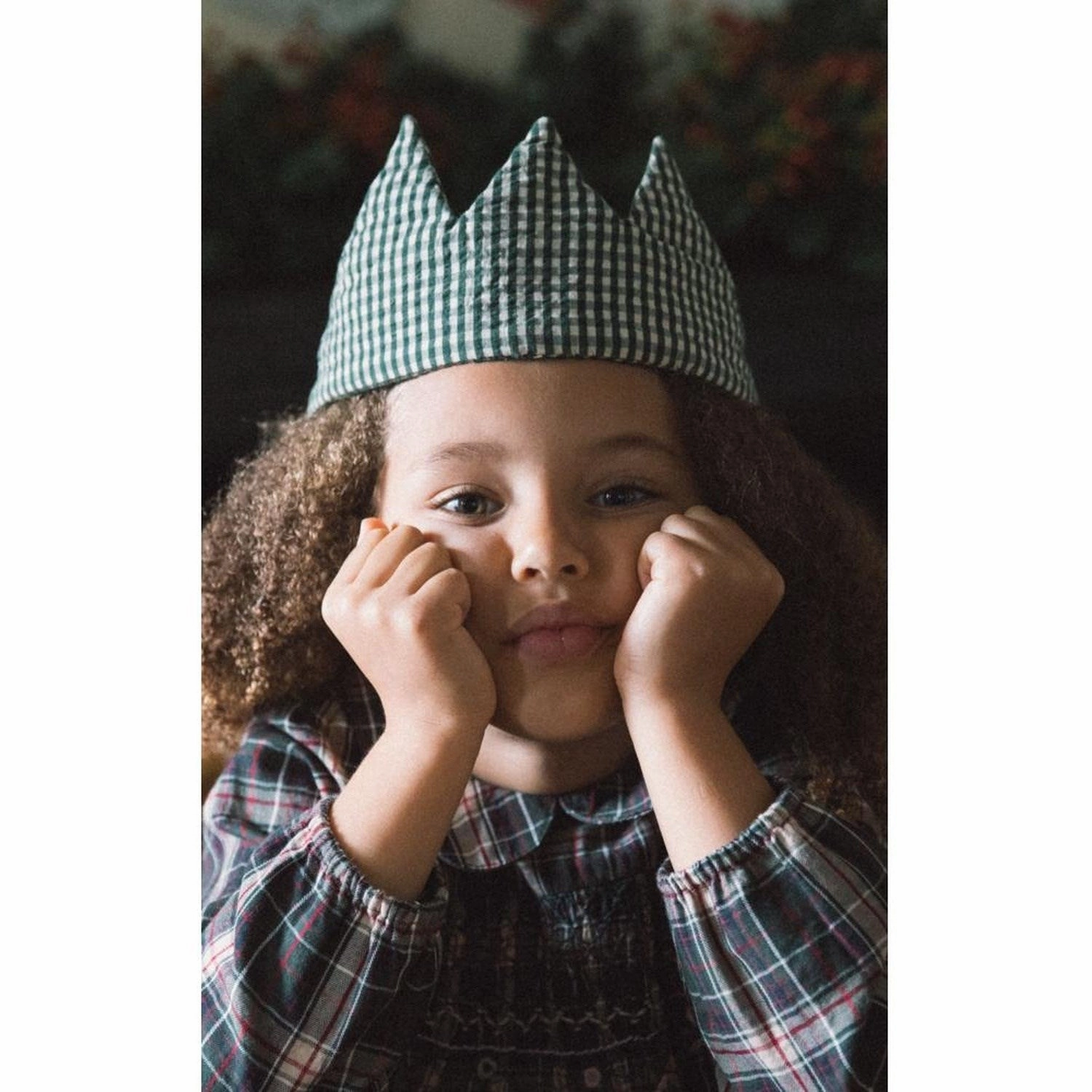 MarMar Check Pine Check Dava Dress Glossy Fabric Comfort Fit